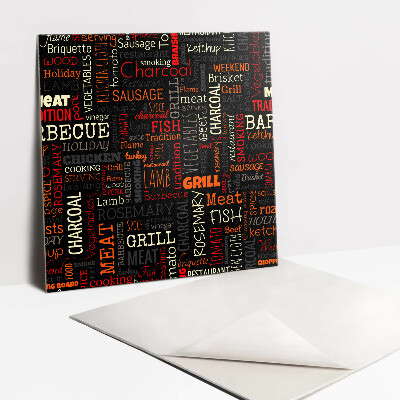 Piso vinilico Tema de churrasqueira