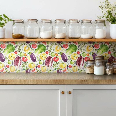 Piso vinilico Vegetais coloridos