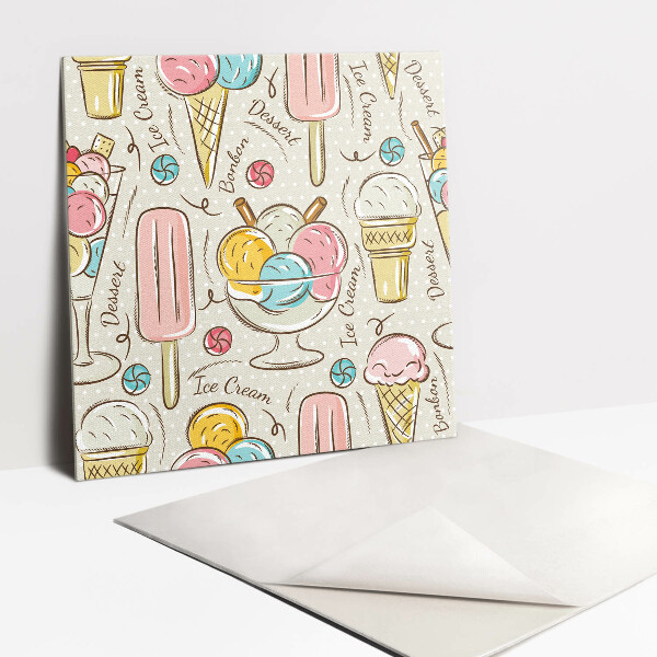 Pavimento vinílico Sorvete colorido