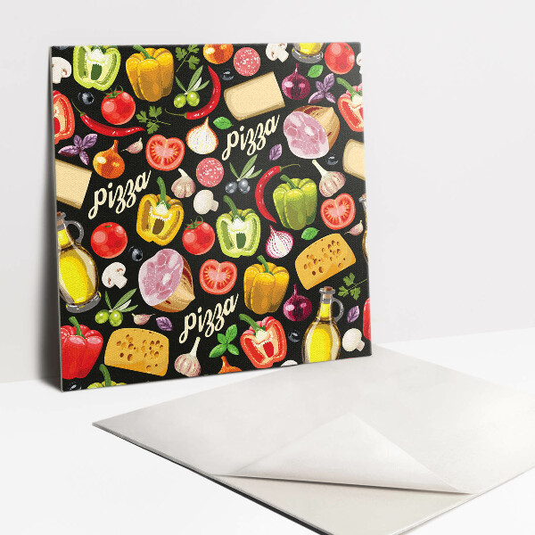 Piso vinilico Ingredientes da pizza