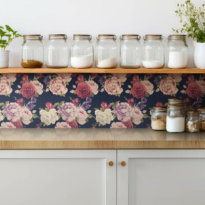 Pavimento vinílico Flores rosas coloridas