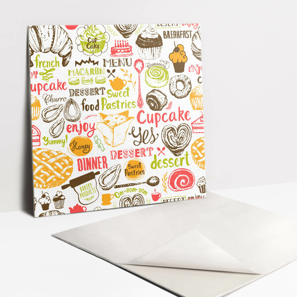 Pavimento vinílico Doces coloridos para sobremesas