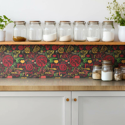 Piso vinilico Temas de pizza de fast food