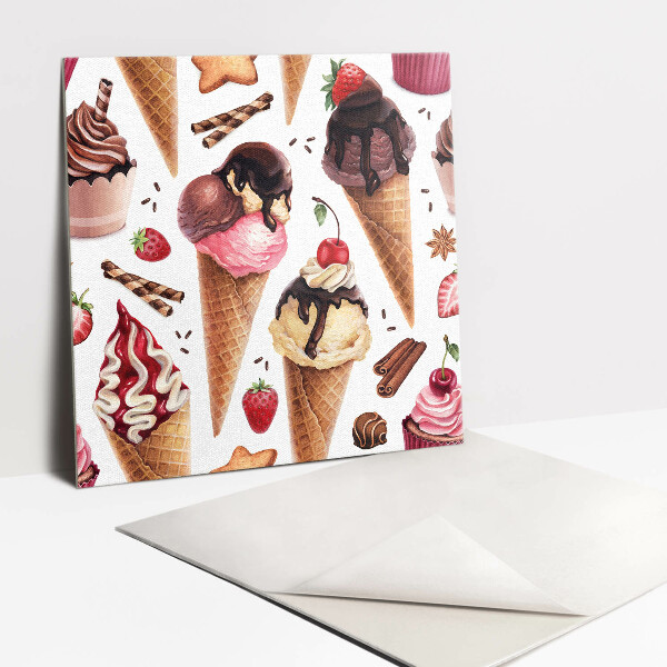 Pavimento vinílico Sorvete, cupcakes, doces