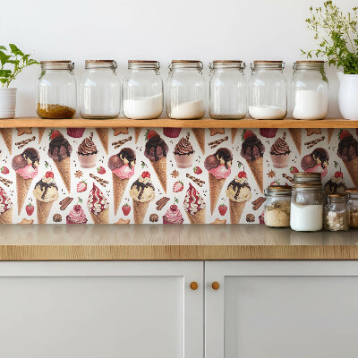 Pavimento vinílico Sorvete, cupcakes, doces