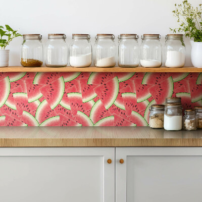 Piso vinilico Fatias de melancia vermelha