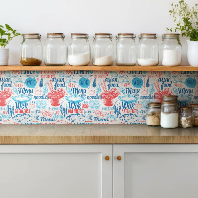 Pavimento vinílico Desenho com tema de comida