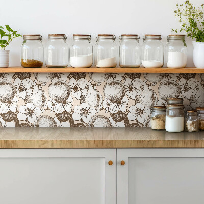 Piso vinilico Abstração marrom