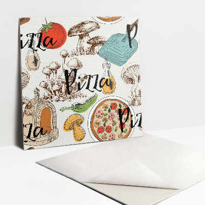 Pavimento vinílico Motivo de pizza de desenho animado