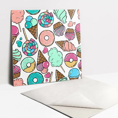 Pavimento vinílico Doces de desenho animado