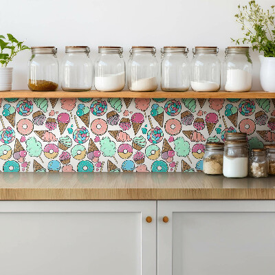 Pavimento vinílico Doces de desenho animado