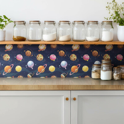 Pavimento vinílico Planetas de desenho animado