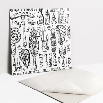 Piso vinilico Tema churrasco