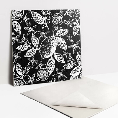 Pavimento vinílico Abstração em preto e branco