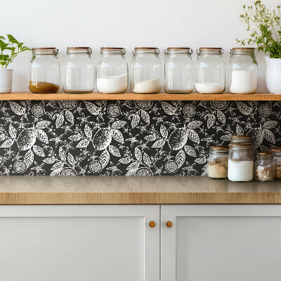 Pavimento vinílico Abstração em preto e branco