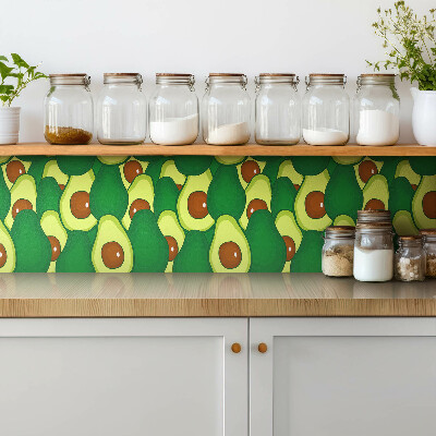 Pavimento vinílico Abacate verde de desenho animado