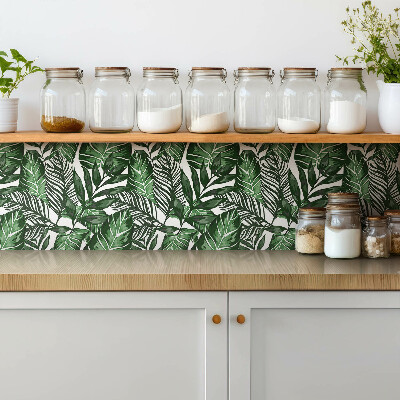 Piso vinilico Folhas verdes