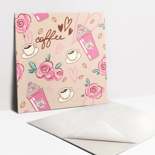 Pavimento vinílico Café de desenho animado