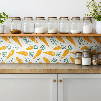 Piso vinilico Cenoura de desenho animado