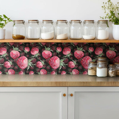 Piso vinilico Morangos de desenho animado