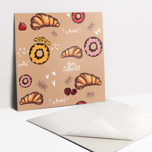 Pavimento vinílico Doces croissant e donut