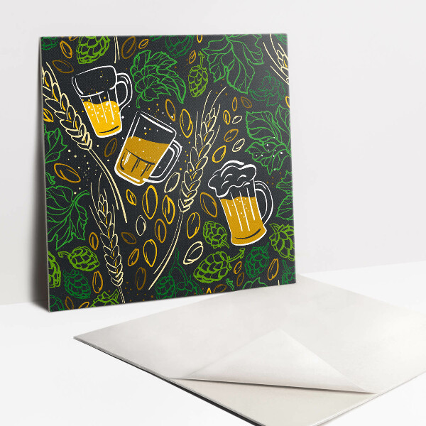 Piso vinilico Desenho de cones de lúpulo