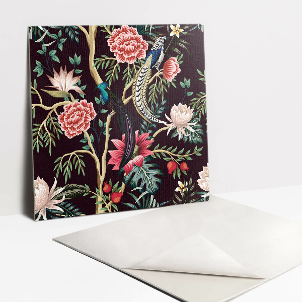 Pavimento vinílico Flores da moda