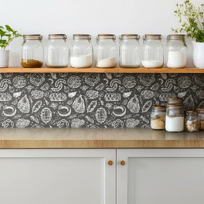 Pavimento vinílico Desenho com tema de comida