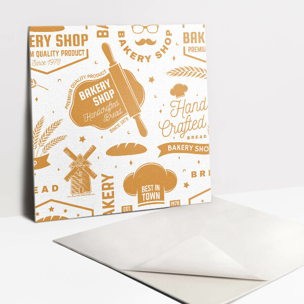 Piso vinilico Tema de padaria