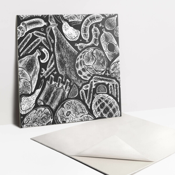 Piso vinilico Frios pretos e brancos