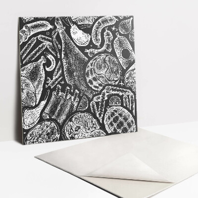 Piso vinilico Frios pretos e brancos