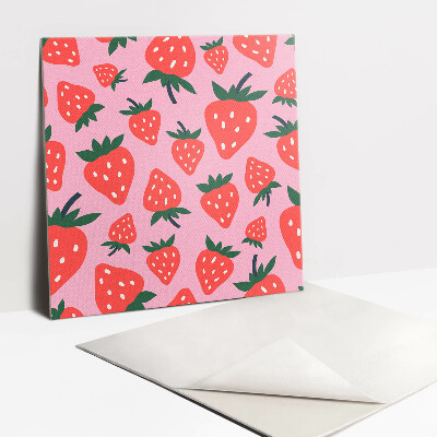 Piso vinilico Morango de desenho animado