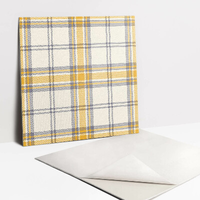 Pavimento vinílico Linhas amarelas abstratas