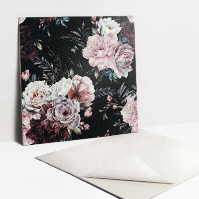 Piso vinilico Flores coloridas