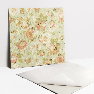 Pavimento vinílico Flores rosas