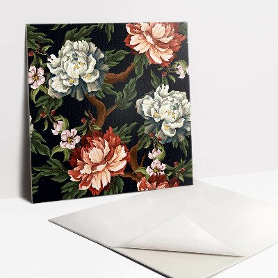 Piso vinilico Flores coloridas