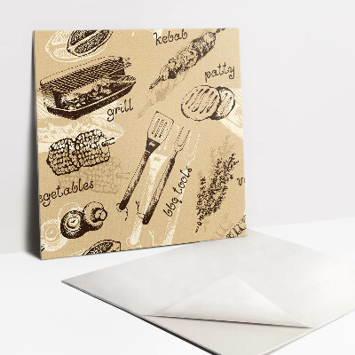 Piso vinilico Grelhados e kebabs