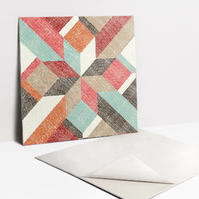 Piso vinilico Abstração colorida