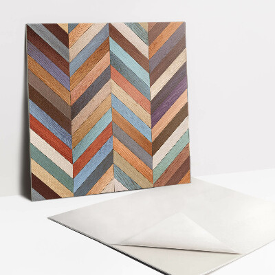 Pavimento vinílico Quadros coloridos