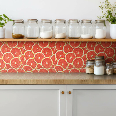 Pavimento vinílico Fatias de toranja vermelha