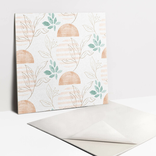 Pavimento vinílico Padrão boho delicado