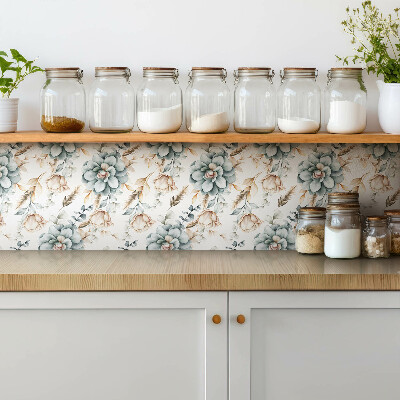 Piso vinilico Flores pintadas