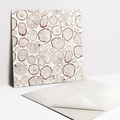 Pavimento vinílico Troncos e anéis de árvores