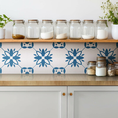 Pavimento vinílico ornamento floral