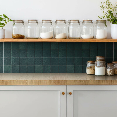 Piso vinilico Mosaico verde garrafa