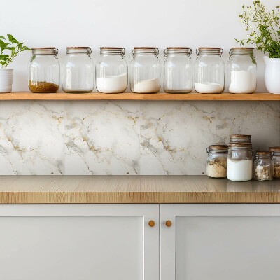 Pavimento vinílico Mármore e ouro elegantes