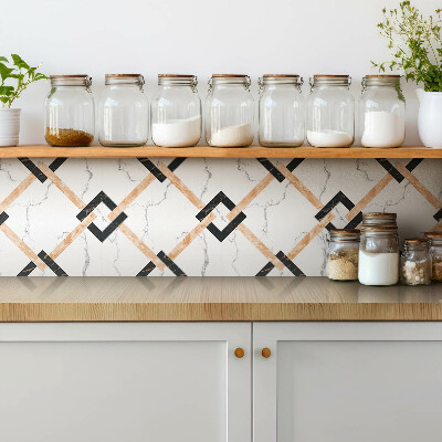 Piso vinilico Mármore e quadrados