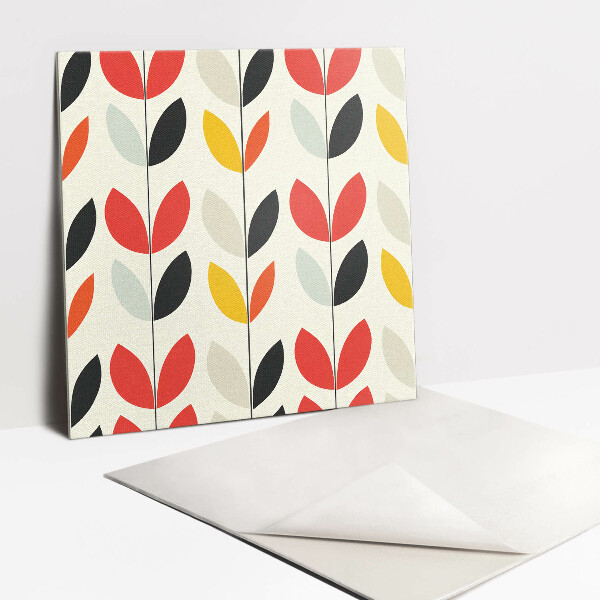 Pavimento vinílico Folhas de plantas boho