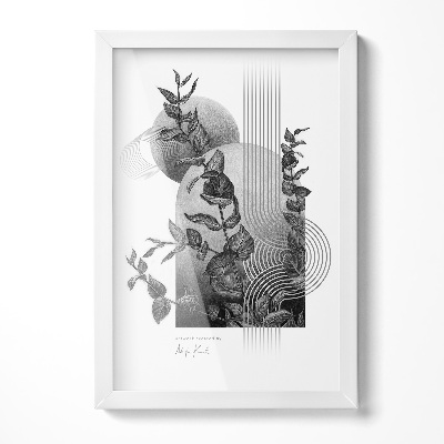 Preta Moldura Moderna 20x30 cm