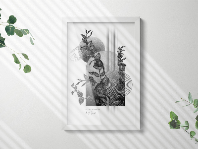 Preta Moldura Moderna 20x30 cm